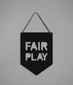 Plaquinha Fair Play em Acrílico - Pendurama Quadros e Artigos de Decoração