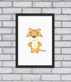 Quadro Tigre Aqua - comprar online