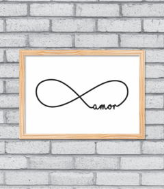 Quadro Amor Infinito - Pendurama Quadros e Artigos de Decoração