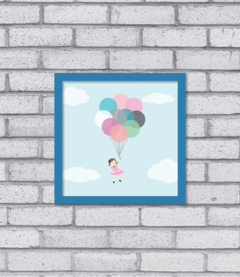 Quadro Balões (Criança) - Pendurama Quadros e Artigos de Decoração