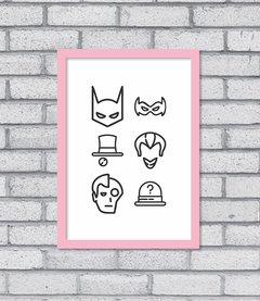 Quadro Bat Icons na internet