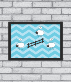 Quadro Counting Sheep - Pendurama Quadros e Artigos de Decoração