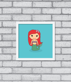 Quadro Cute Ariel na internet