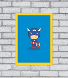 Quadro Cute Capitão America