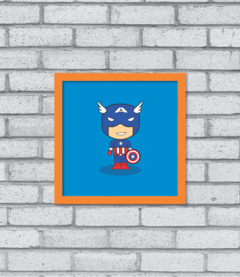 Quadro Cute Capitão America - Pendurama Quadros e Artigos de Decoração