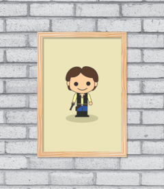 Quadro Cute Han Solo na internet