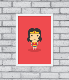 Quadro Cute Mulher Maravilha - comprar online