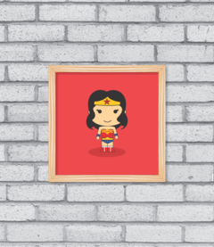 Quadro Cute Mulher Maravilha - Pendurama Quadros e Artigos de Decoração