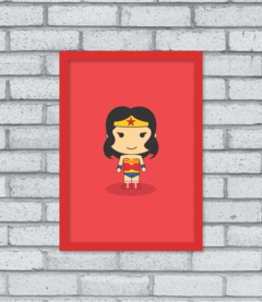 Quadro Cute Mulher Maravilha na internet