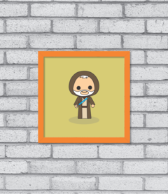 Quadro Cute Obi-Wan na internet