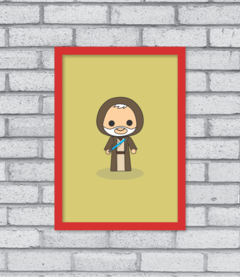 Quadro Cute Obi-Wan - loja online