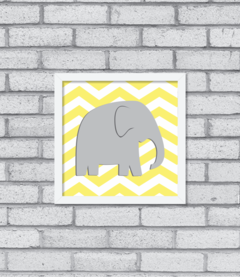 Quadro Elefante Chevron - loja online