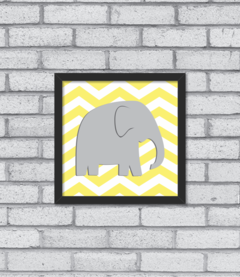 Quadro Elefante Chevron - comprar online