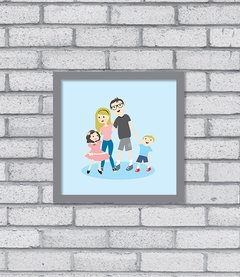 Quadro Família Retrato - comprar online