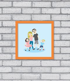 Quadro Família Retrato - Pendurama Quadros e Artigos de Decoração