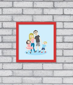 Quadro Família Retrato - comprar online