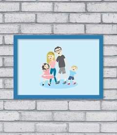 Quadro Família Retrato - Pendurama Quadros e Artigos de Decoração