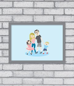 Quadro Família Retrato - comprar online