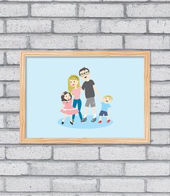 Quadro Família Retrato - comprar online