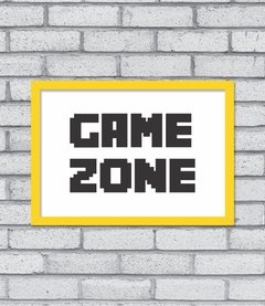 Quadro Game Zone na internet