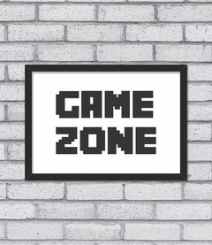 Quadro Game Zone na internet