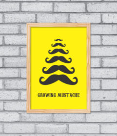 Quadro Growing Mustache na internet