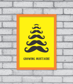 Quadro Growing Mustache - Pendurama Quadros e Artigos de Decoração