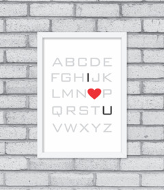 Quadro I Love You - loja online