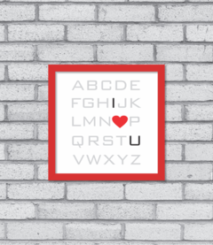 Quadro I Love You - comprar online