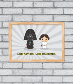 Quadro Like Father, Like Daughter na internet