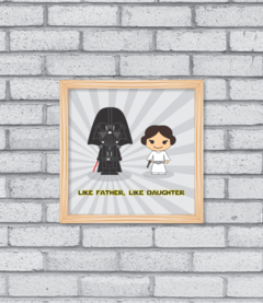 Quadro Like Father, Like Daughter - comprar online