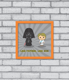 Quadro Like Father, Like Son na internet