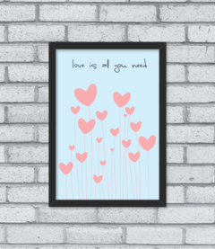 Quadro Love is All - loja online