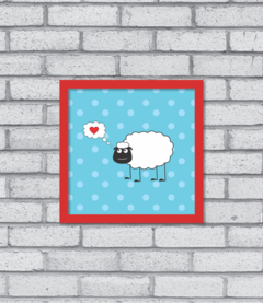 Quadro Loving Sheep - Pendurama Quadros e Artigos de Decoração