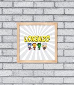 Quadro Nome Avengers - loja online