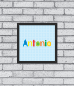 Quadro Nome Color (menino) - Pendurama Quadros e Artigos de Decoração