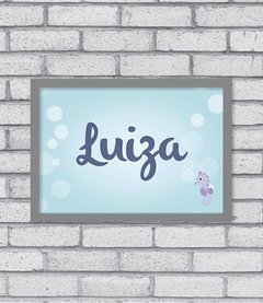 Quadro Nome Fundo do Mar - loja online