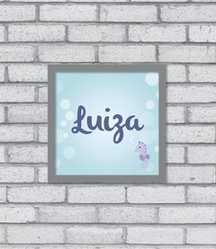 Quadro Nome Fundo do Mar - Pendurama Quadros e Artigos de Decoração