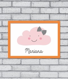 Quadro Nome Nuvem (menina) - Pendurama Quadros e Artigos de Decoração