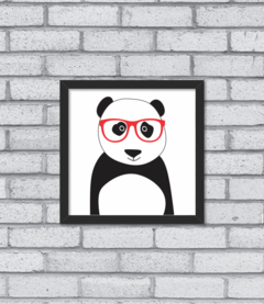 Quadro Hipster Panda - Pendurama Quadros e Artigos de Decoração