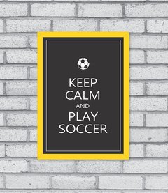 Quadro Play Soccer - Pendurama Quadros e Artigos de Decoração