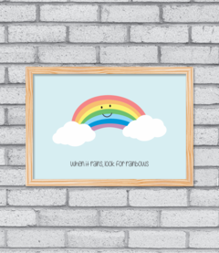 Quadro Look for Rainbows na internet