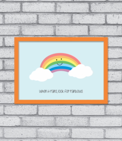 Quadro Look for Rainbows - Pendurama Quadros e Artigos de Decoração