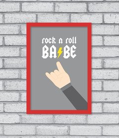 Quadro Rock N Roll Babe - Pendurama Quadros e Artigos de Decoração