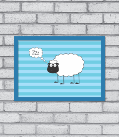 Quadro Sheep Asleep