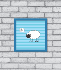 Quadro Sheep Asleep