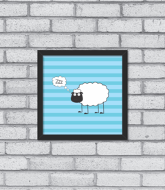 Quadro Sheep Asleep - Pendurama Quadros e Artigos de Decoração