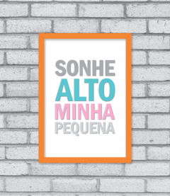 Quadro Sonhe Alto (menina) - Pendurama Quadros e Artigos de Decoração