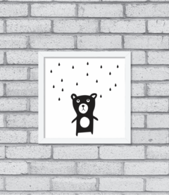 Quadro Teddy (chuva) - Pendurama Quadros e Artigos de Decoração