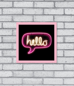 Imagem do Quadro Hello Efeito Neon